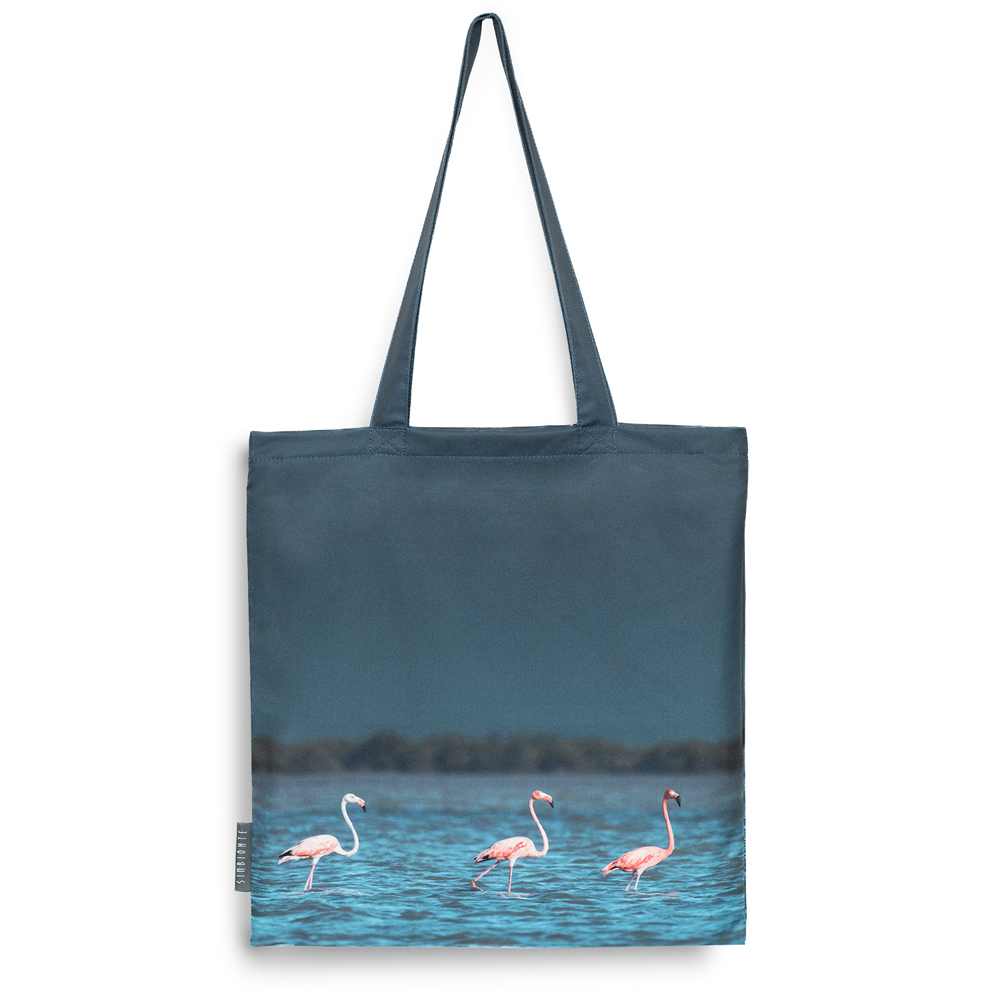 bolso-laguna-flamencos-phoenicopterus-ruber-simbionte-impermeable