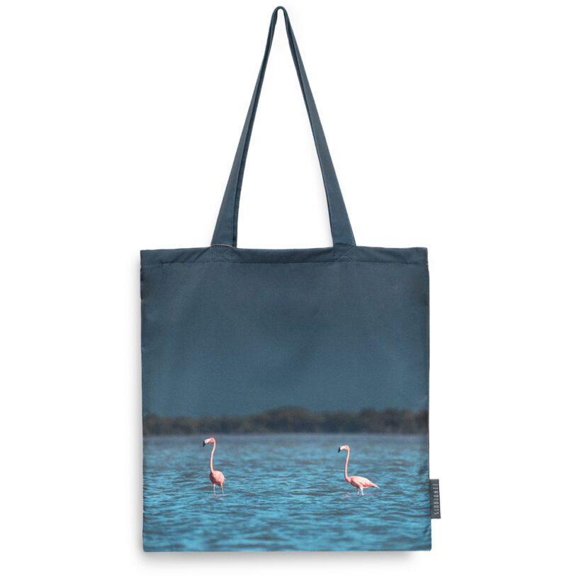 bolso-laguna-flamencos-phoenicopterus-ruber-simbionte-impermeable